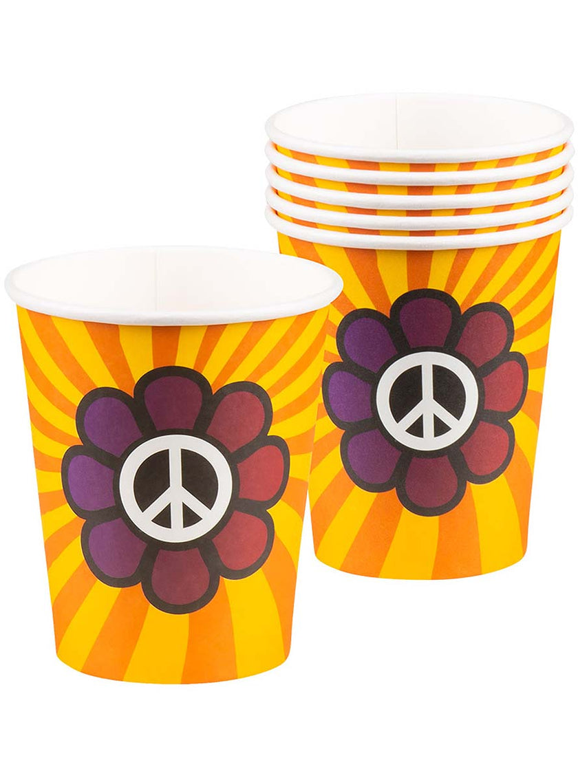 6 gobelets hippie