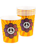 6 gobelets hippie