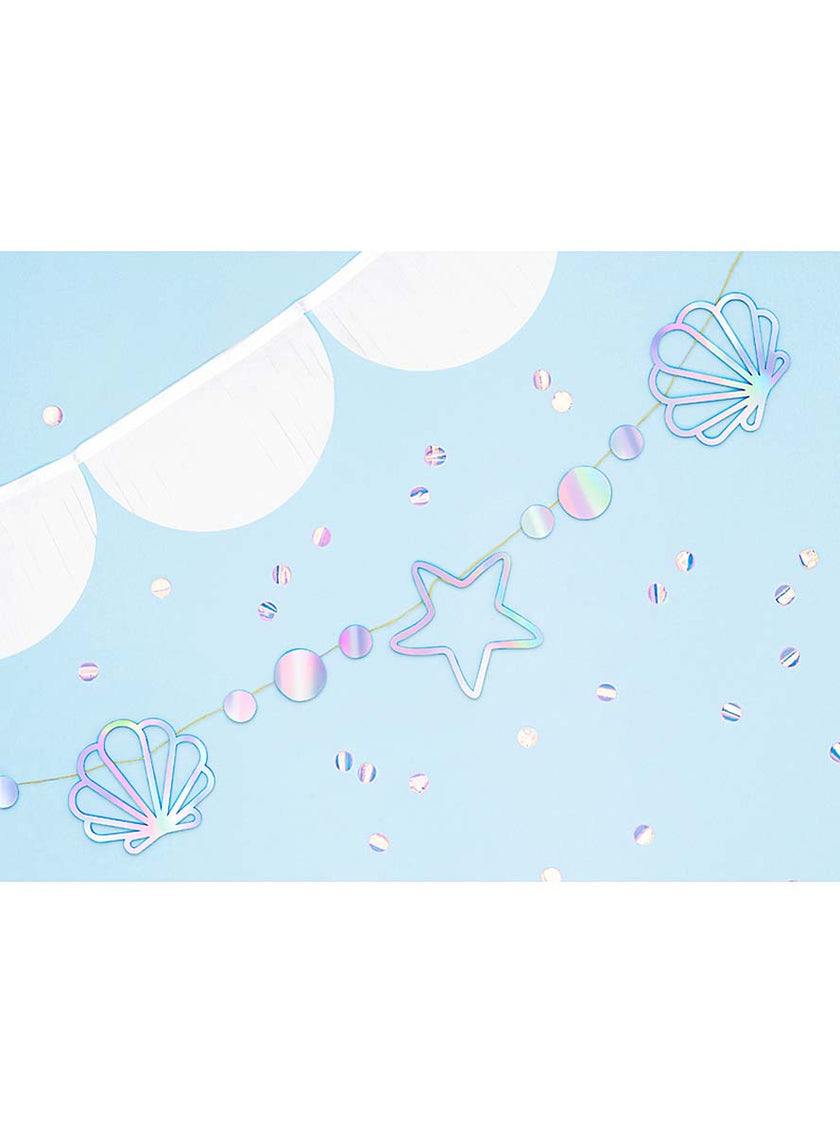 Guirlande iridescente fête sirène