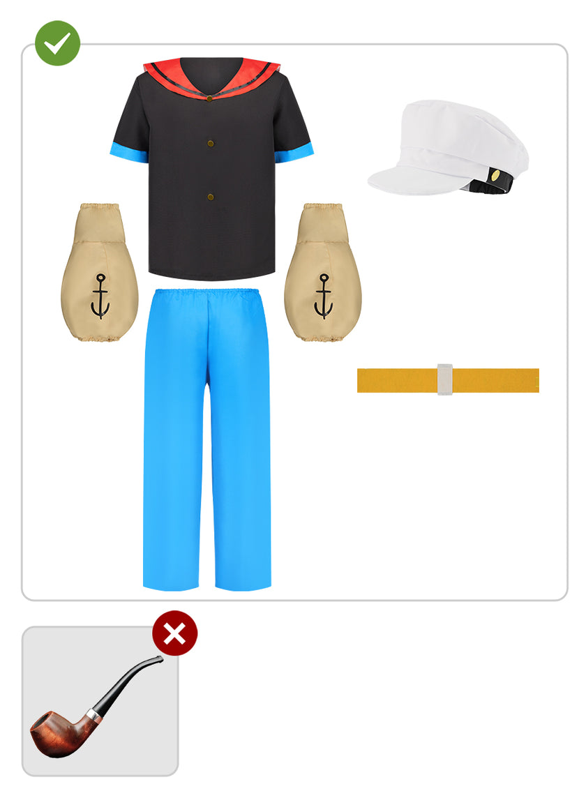 Déguisement Popeye adulte - Grande taille