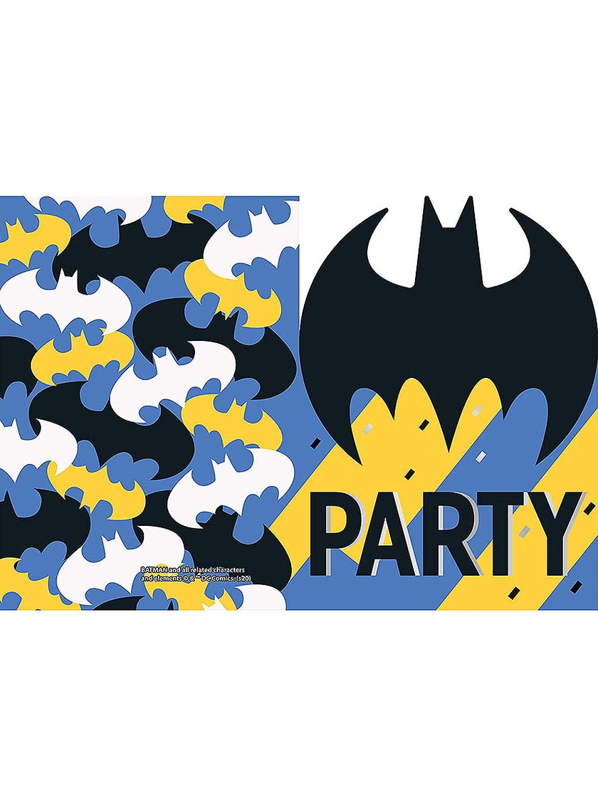8 invitations Batman