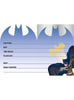 8 invitations Batman