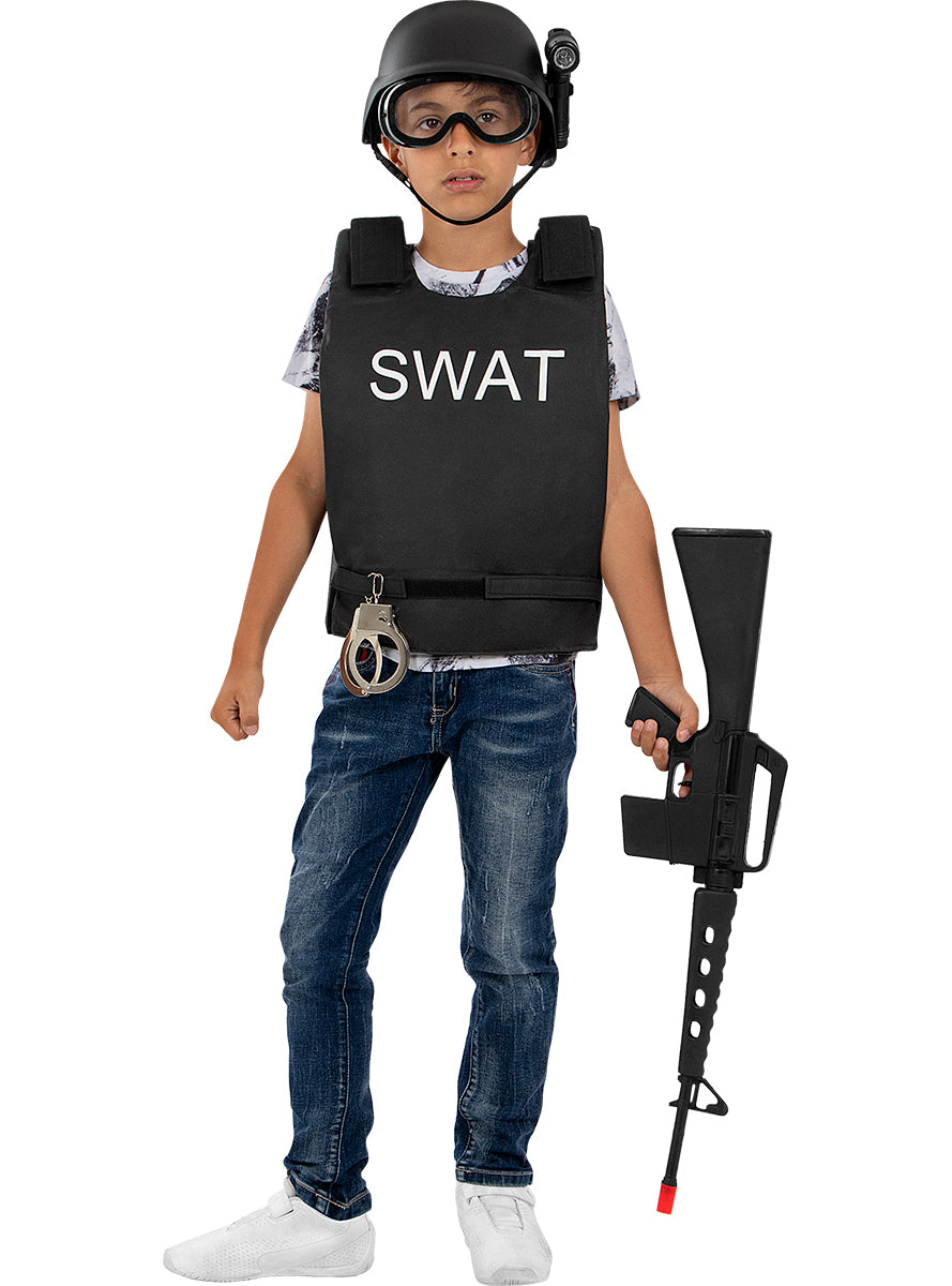 Casque policier SWAT enfant