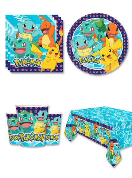 Décoration anniversaire Pokémon 8 personnes