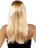 Perruque blonde raide