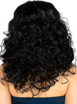 Perruque noire longs cheveux