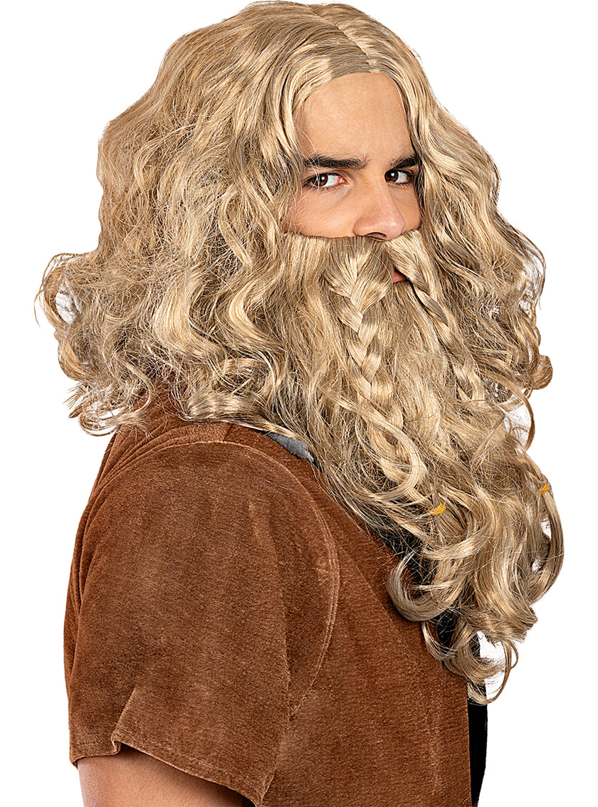 Perruque et barbe de viking