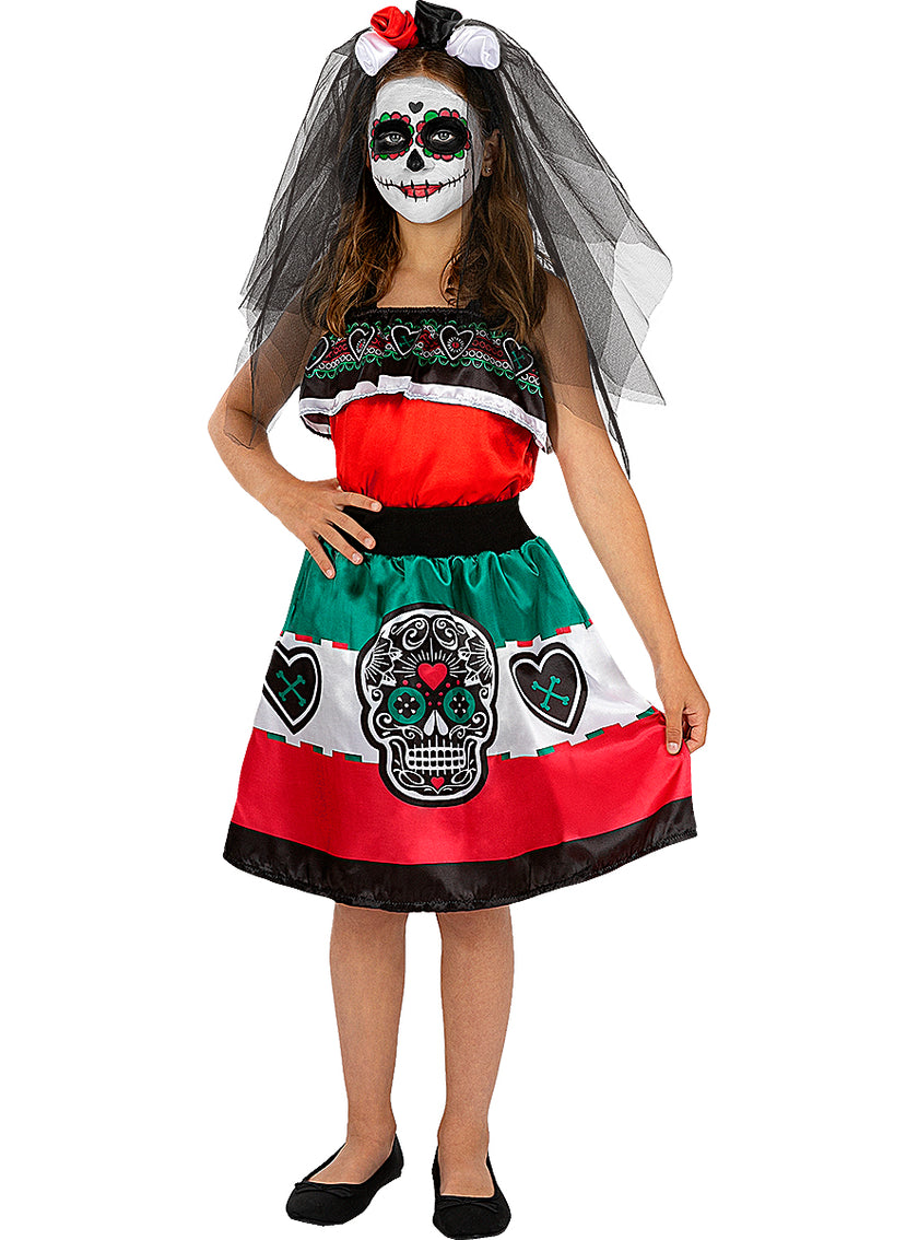 Déguisement Dia de los Muertos pour fille