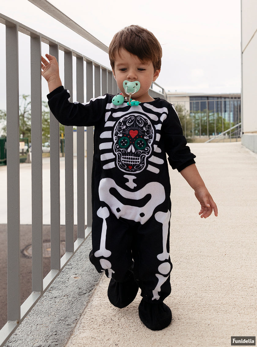 Déguisement squelette jour des morts pour bébé