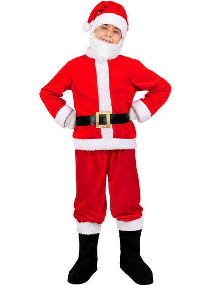Déguisement père noël deluxe pour enfant
