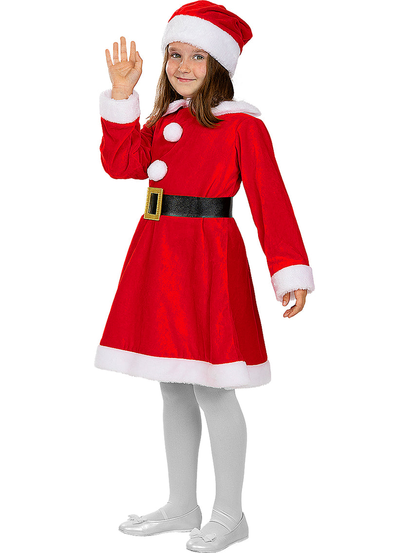 Déguisement mère noël deluxe pour fille