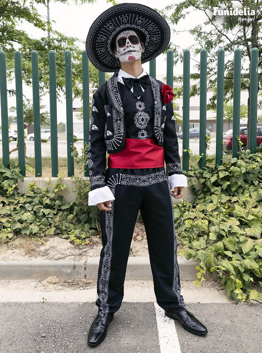 Déguisement Dia de los Muertos pour homme grande taille