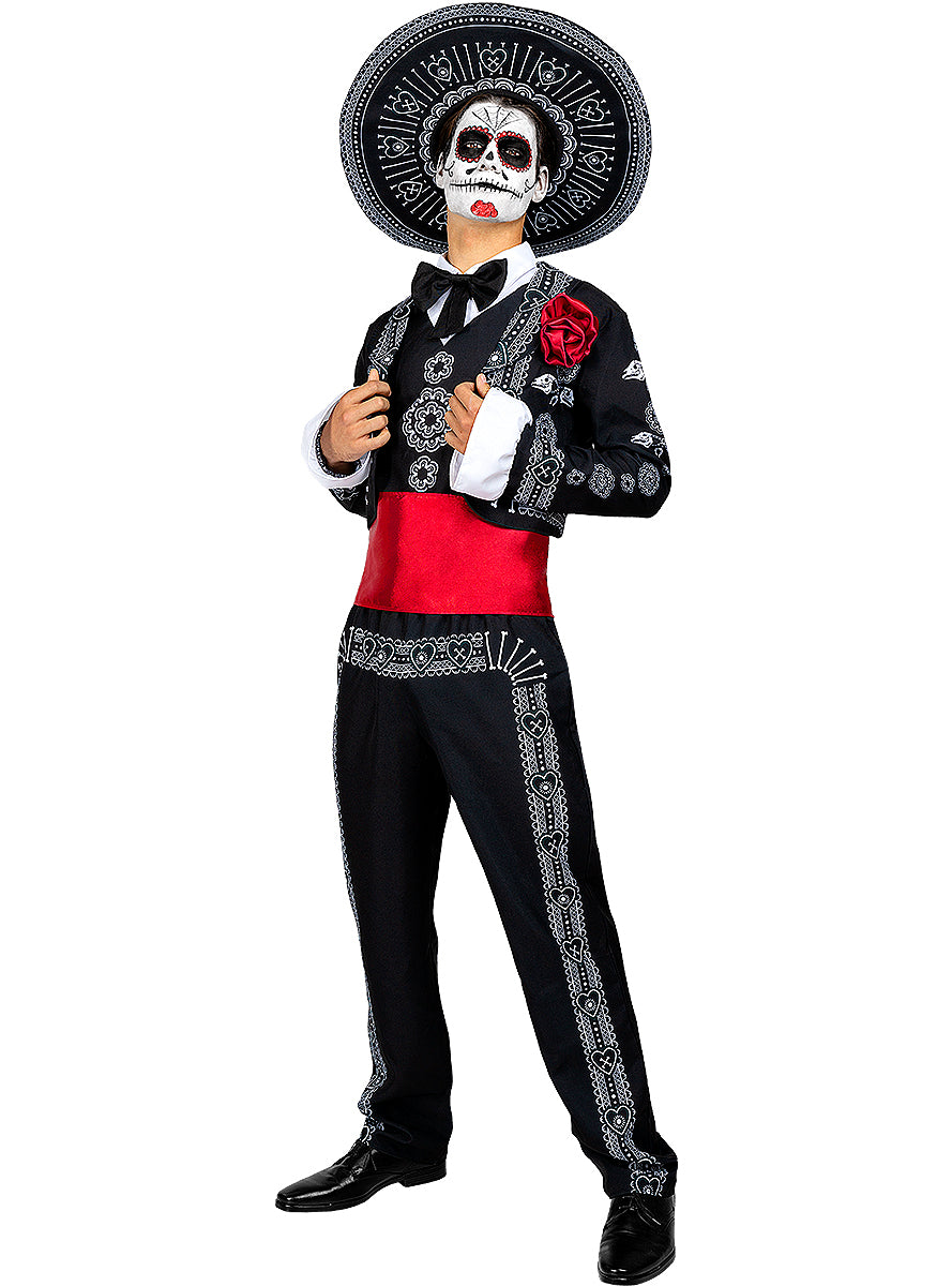 Déguisement Dia de los Muertos pour homme grande taille