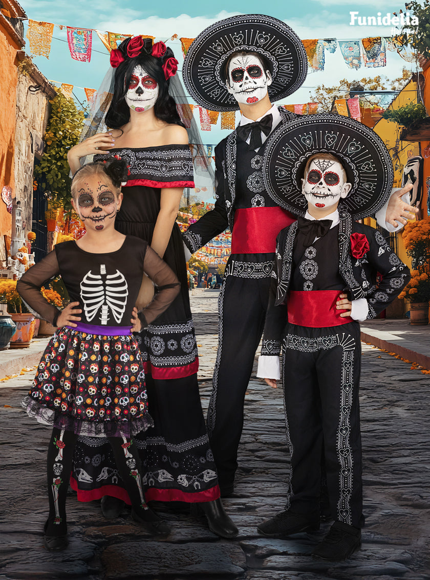 Déguisement Dia de los Muertos pour homme grande taille