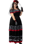 Déguisement Dia de los Muertos pour femme grande taille