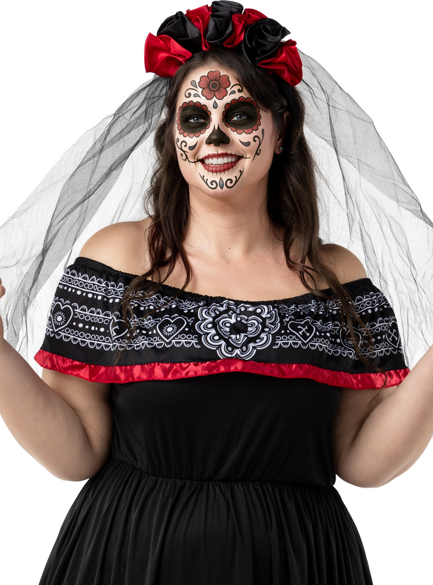 Déguisement Dia de los Muertos pour femme grande taille