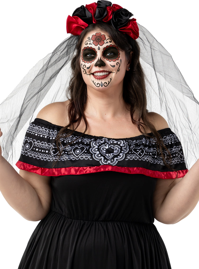 Déguisement Dia de los Muertos pour femme grande taille
