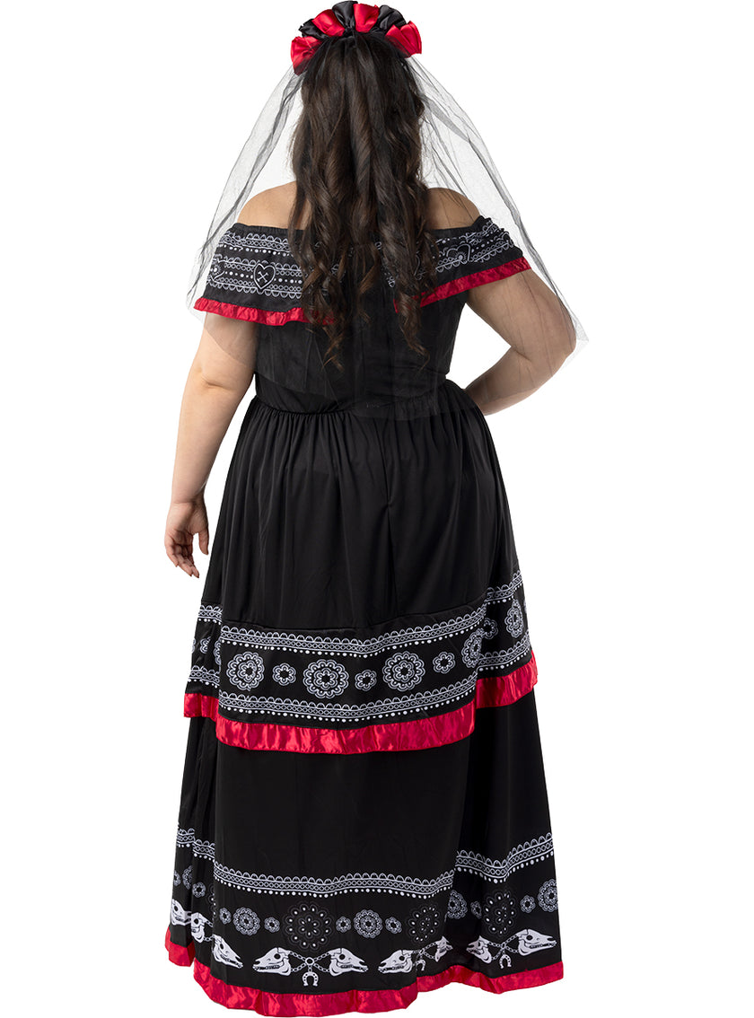 Déguisement Dia de los Muertos pour femme grande taille