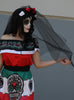 Déguisement Dia de los Muertos Mexico pour femme grande taille