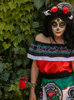 Déguisement Dia de los Muertos Mexico pour femme grande taille
