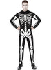 Costume de squelette pour homme grande taille