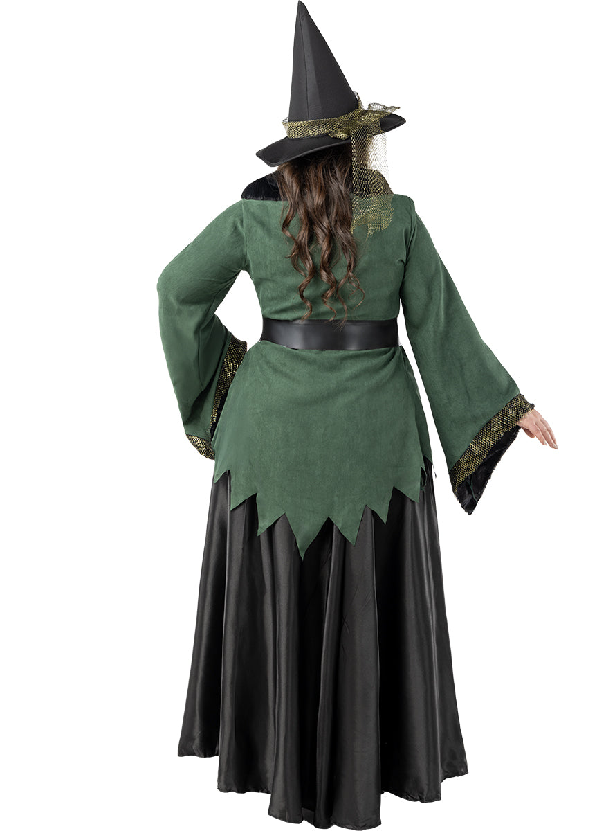 Déguisement sorcière Deluxe femme grande taille