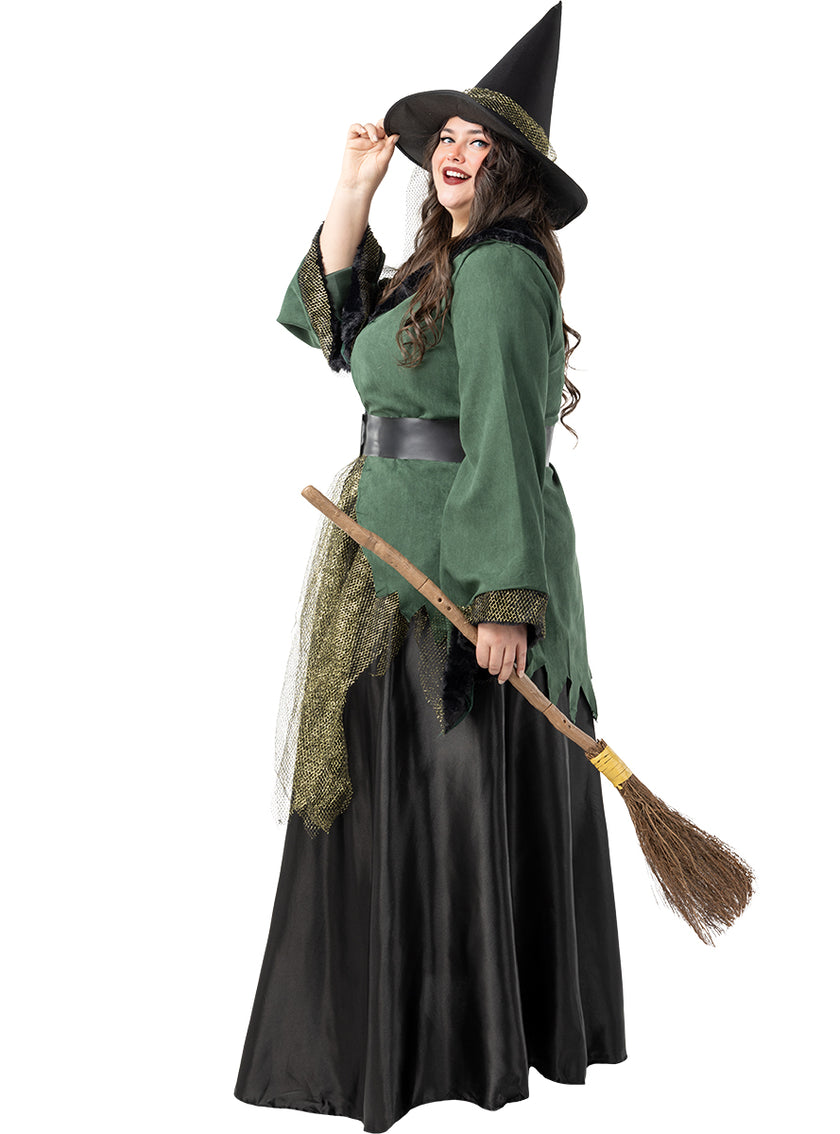 Déguisement sorcière Deluxe femme grande taille