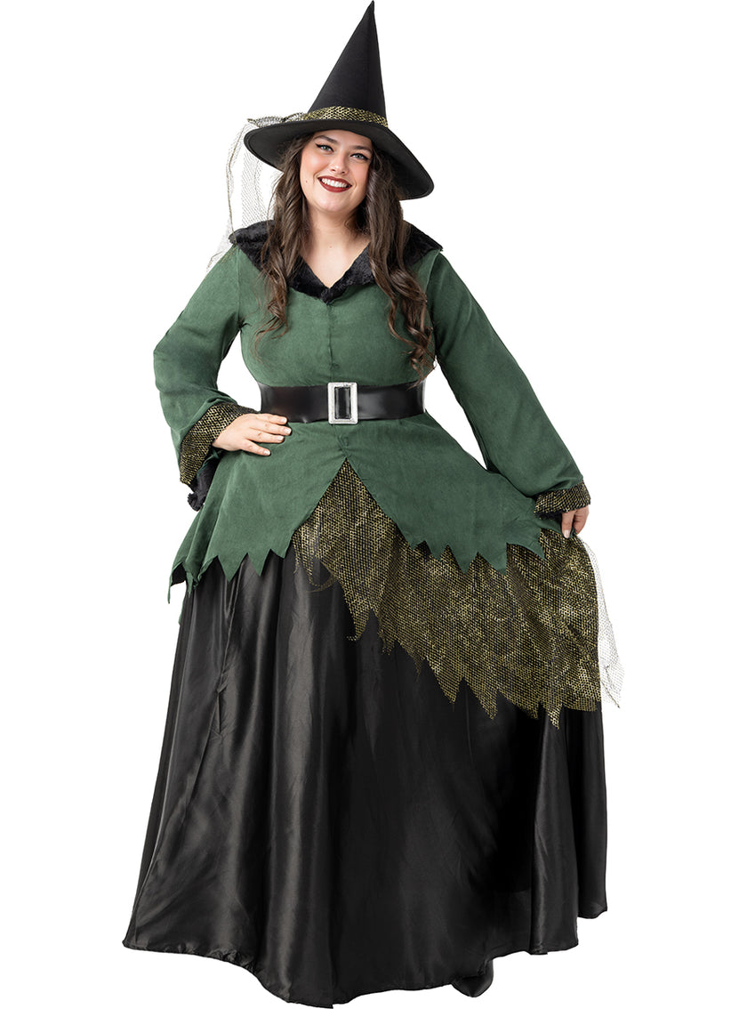 Déguisement sorcière Deluxe femme grande taille