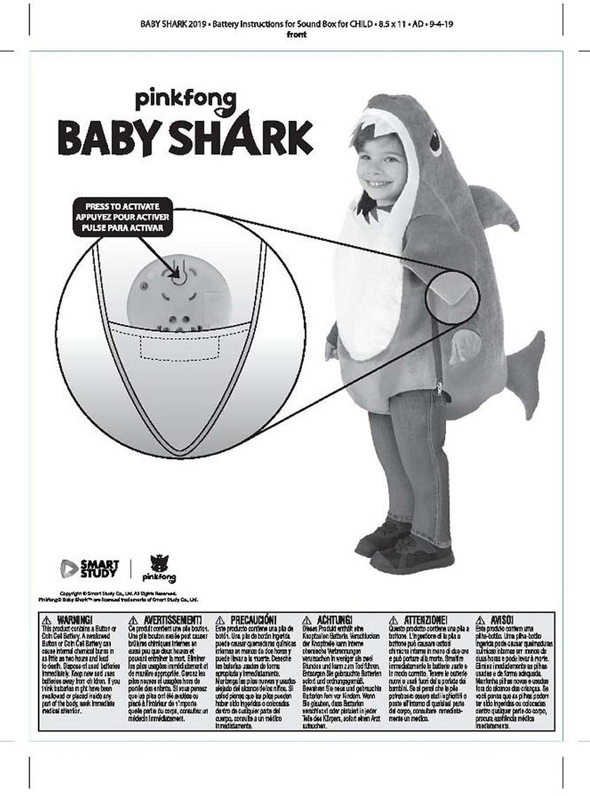 Déguisement Daddy Shark enfant - Baby Shark