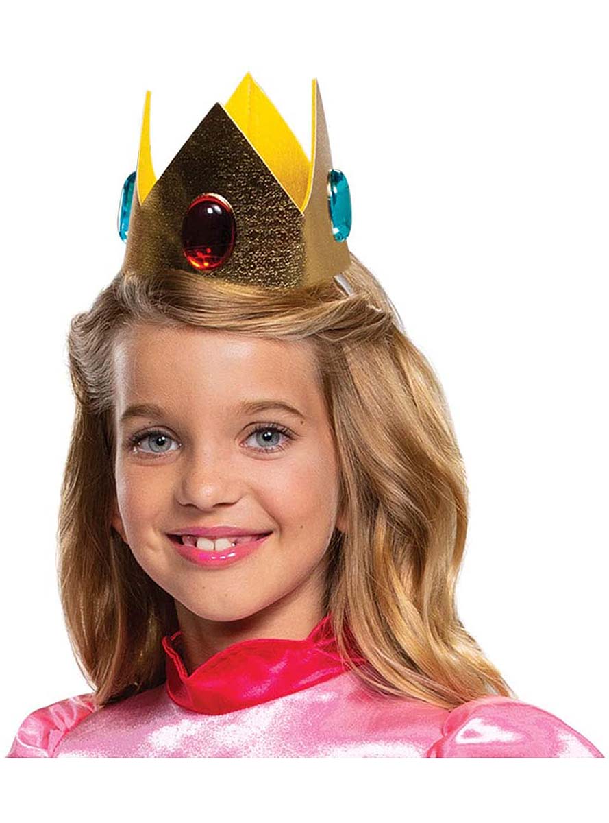 Déguisement Princesse Peach deluxe fille - Super Mario Bros
