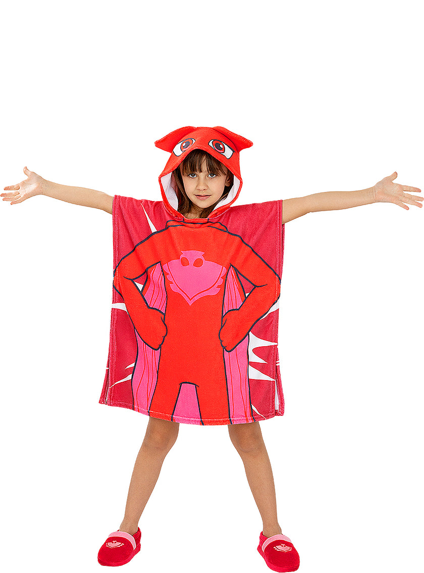 Serviette poncho Bibou fille - Pyjamasques
