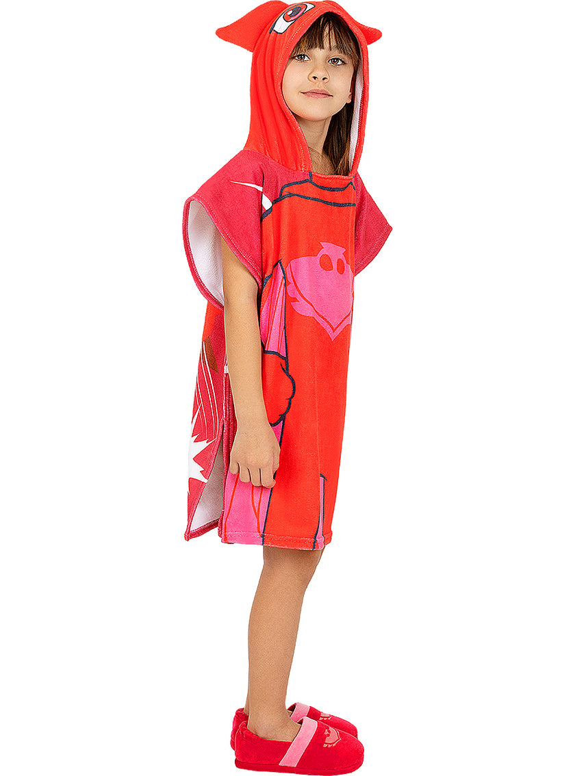 Serviette poncho Bibou fille - Pyjamasques