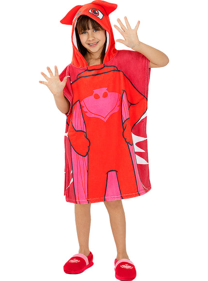 Serviette poncho Bibou fille - Pyjamasques