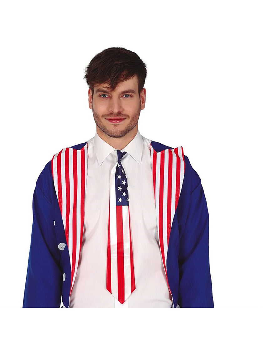 Cravate drapeau américain