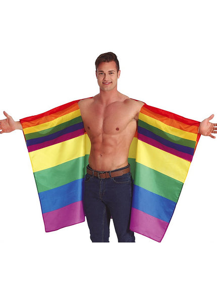 Cape avec drapeau arc-en-ciel
