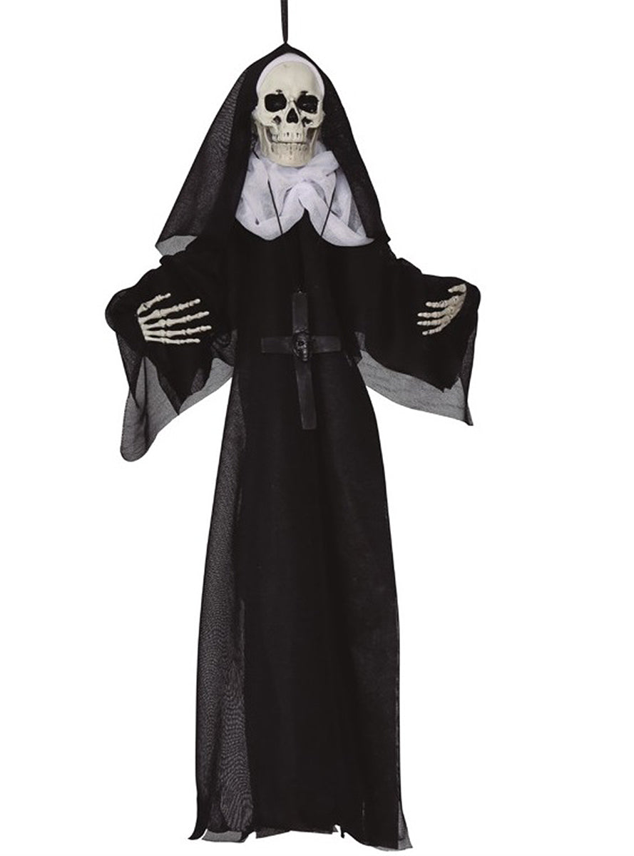 Décoration à suspendre squelette de nonne
