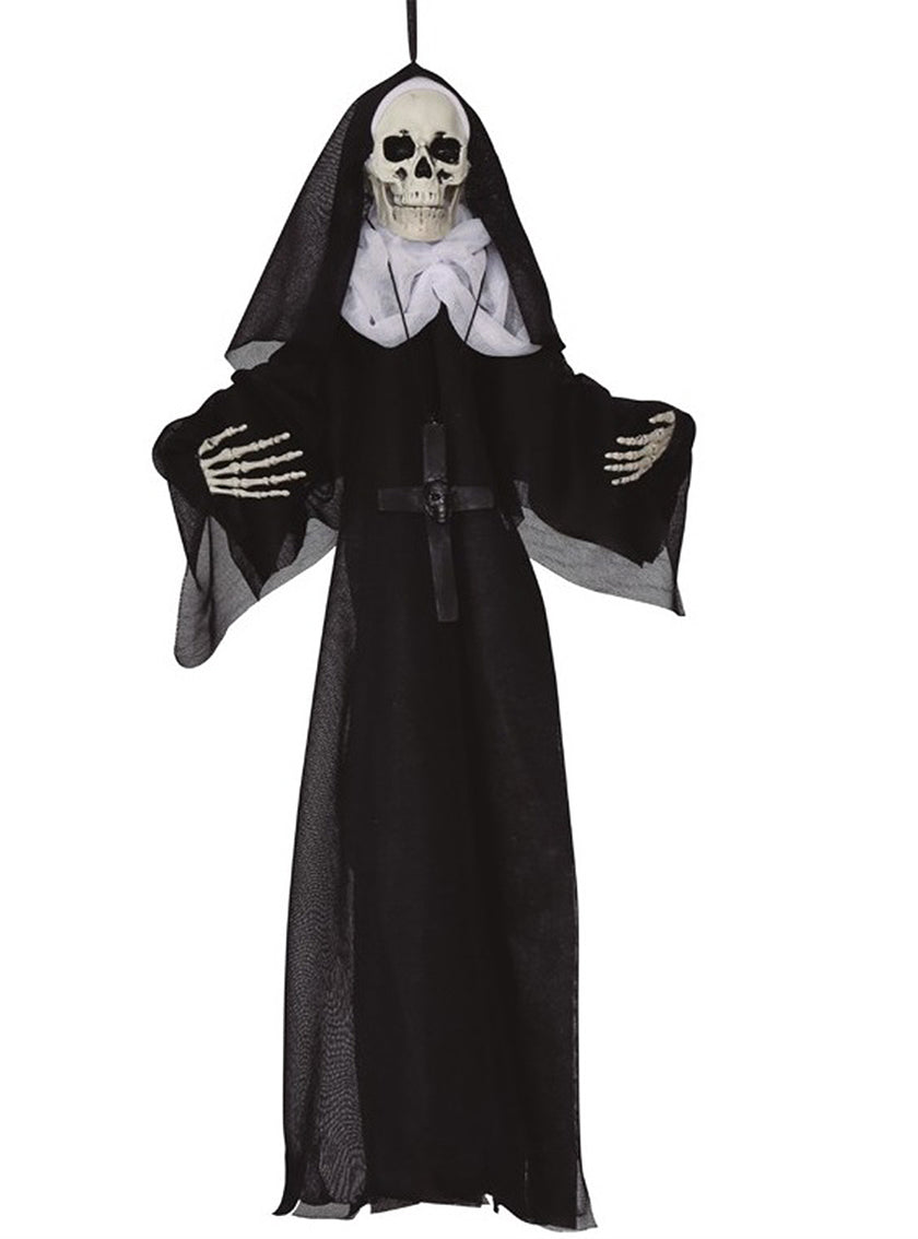 Décoration à suspendre squelette de nonne