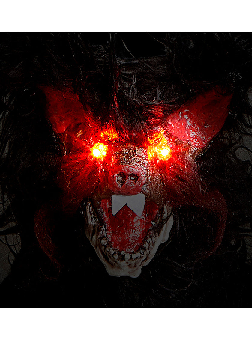 Figurine de chauve-souris avec des yeux LED clignotants