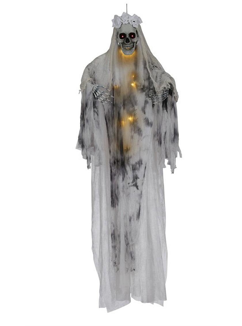 Figure de mariée suspendue avec lumière 180 cm