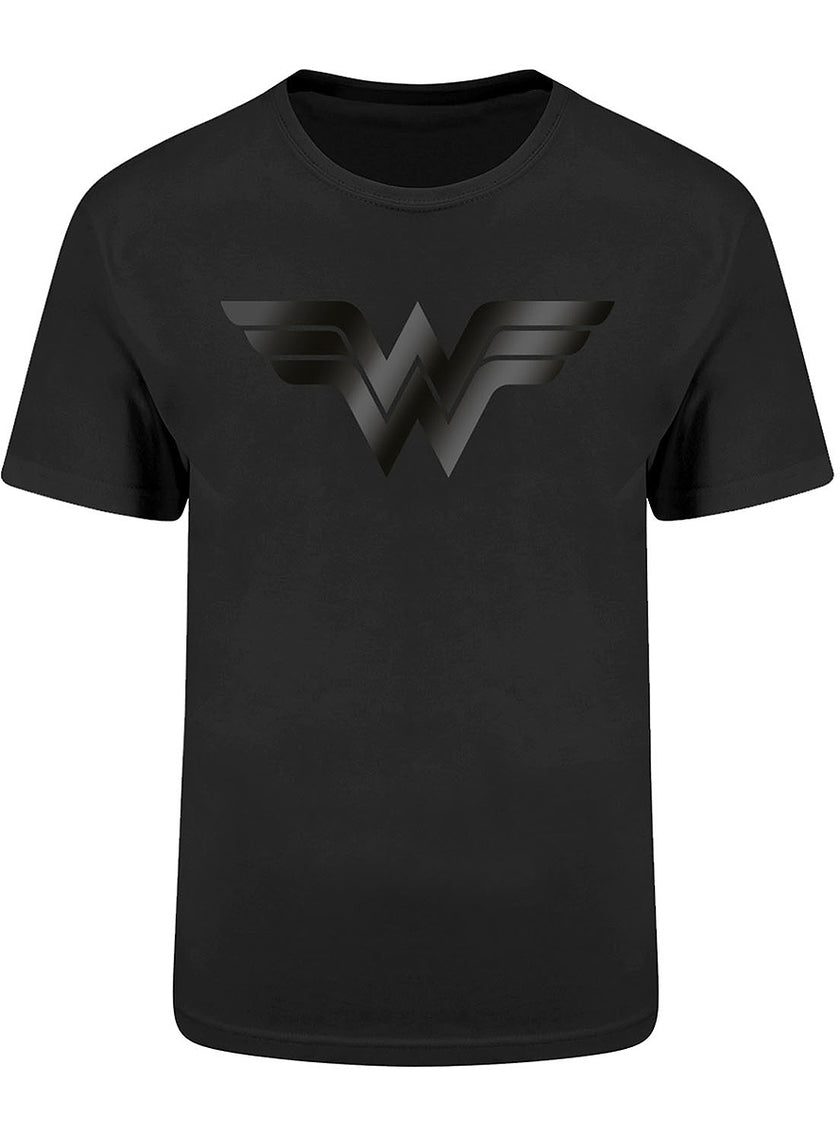 T-shirt Wonder Woman logo noir adulte