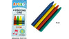 4 CRAYONS DE CIRE 8CM