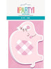 8 invitations éléphant rose baby Shower - Pink Floral Elephant