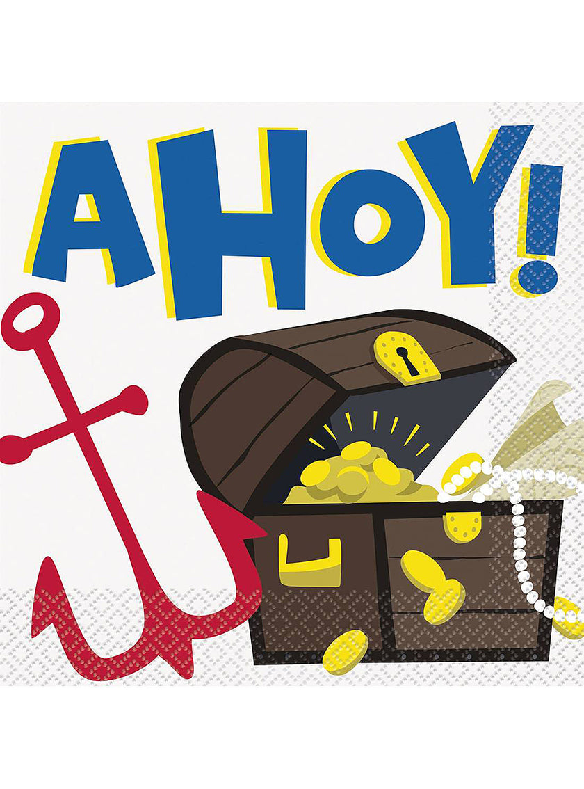 16 serviettes pirates (33x33cm) - Ahoy Pirate