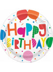 8 assiettes ballons (23 cm) - Colorful Balloons