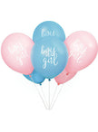 8 ballons en latex (32 cm) - Boy or Girl