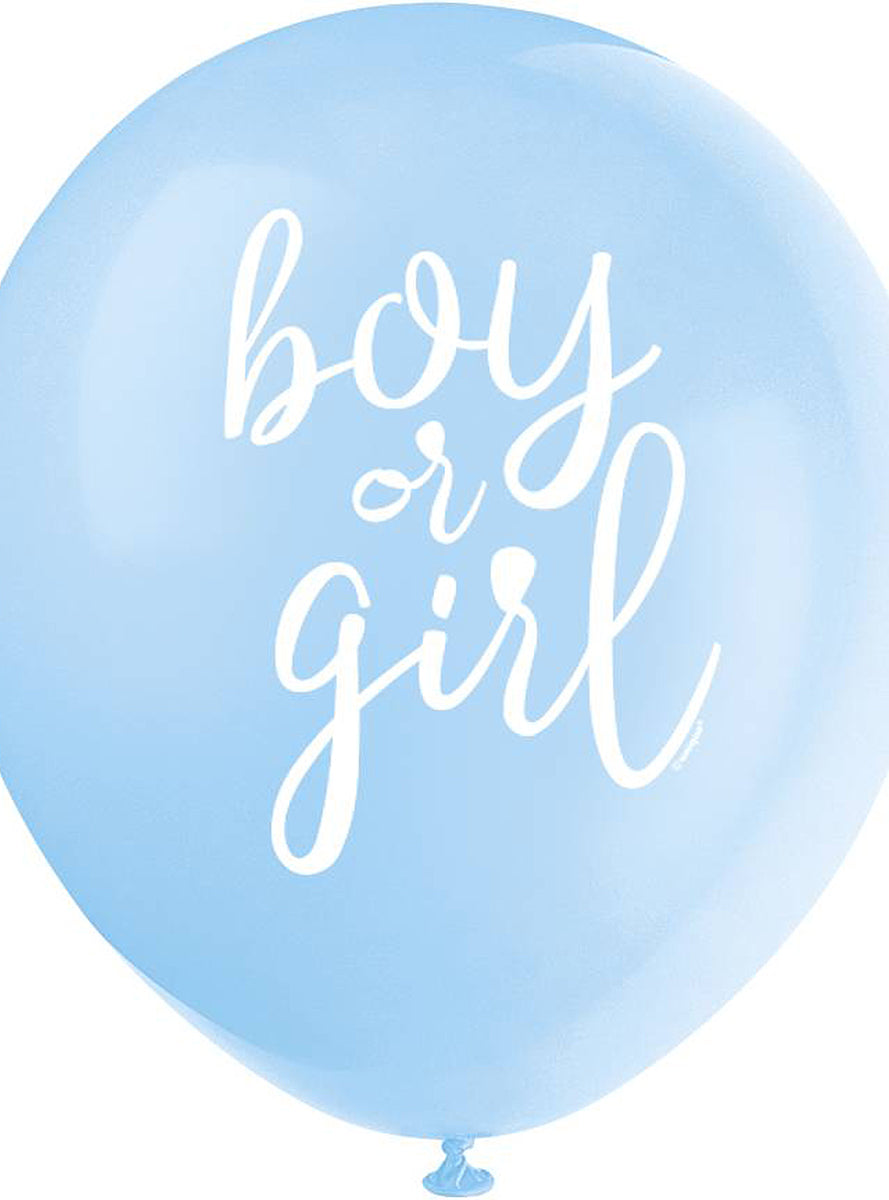 8 ballons en latex (32 cm) - Boy or Girl