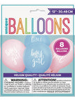 8 ballons en latex (32 cm) - Boy or Girl