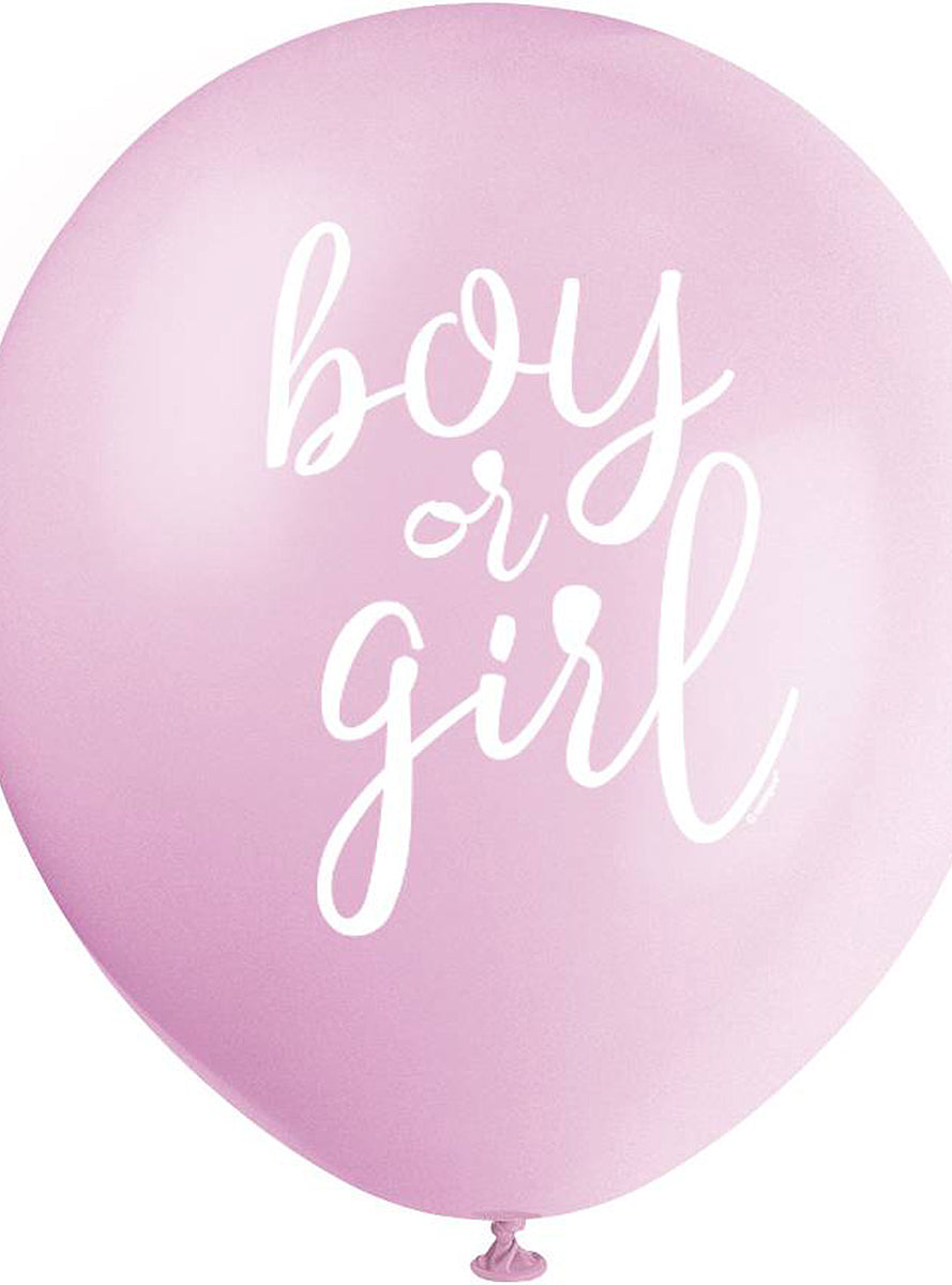 8 ballons en latex (32 cm) - Boy or Girl