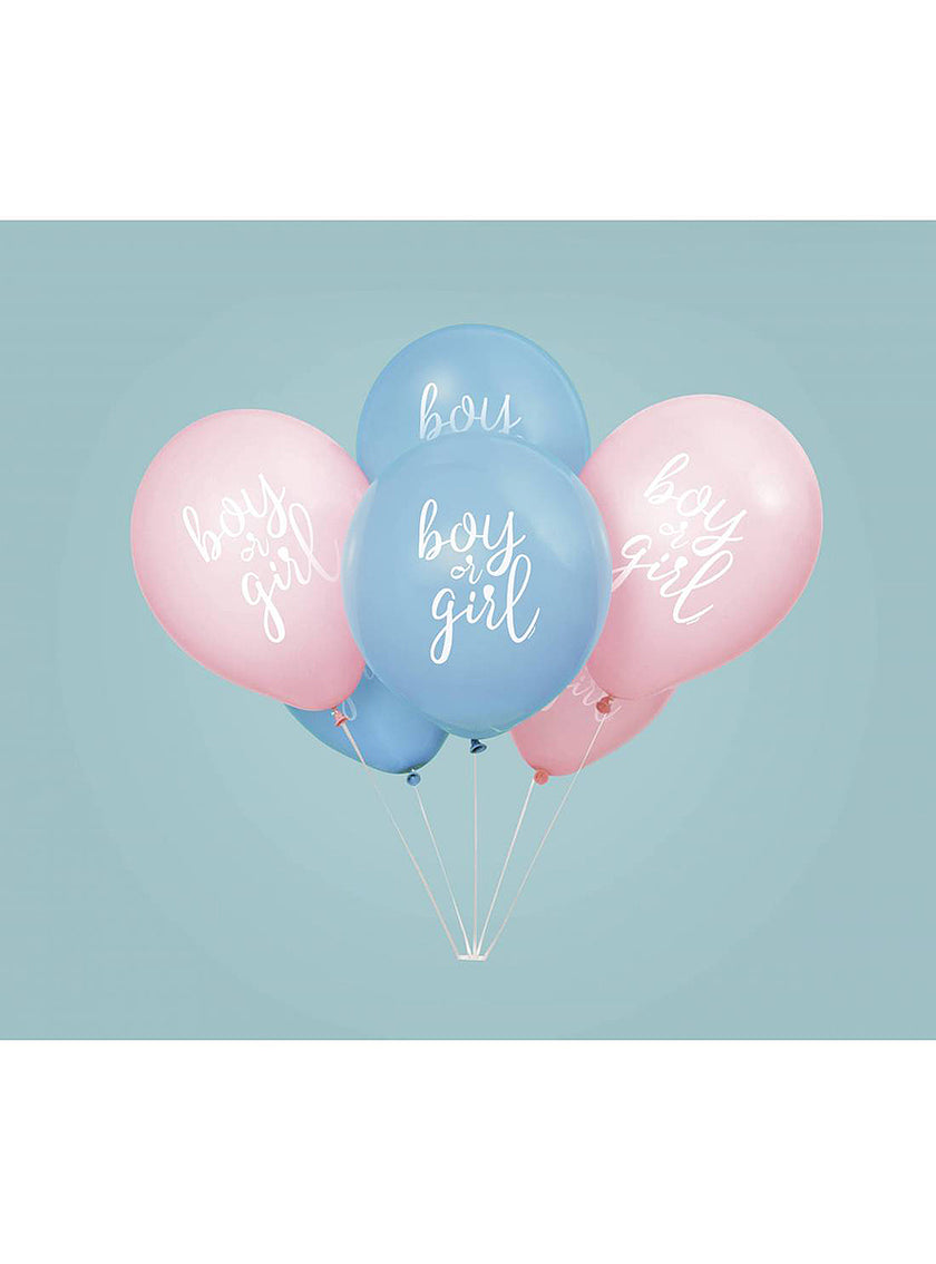 8 ballons en latex (32 cm) - Boy or Girl