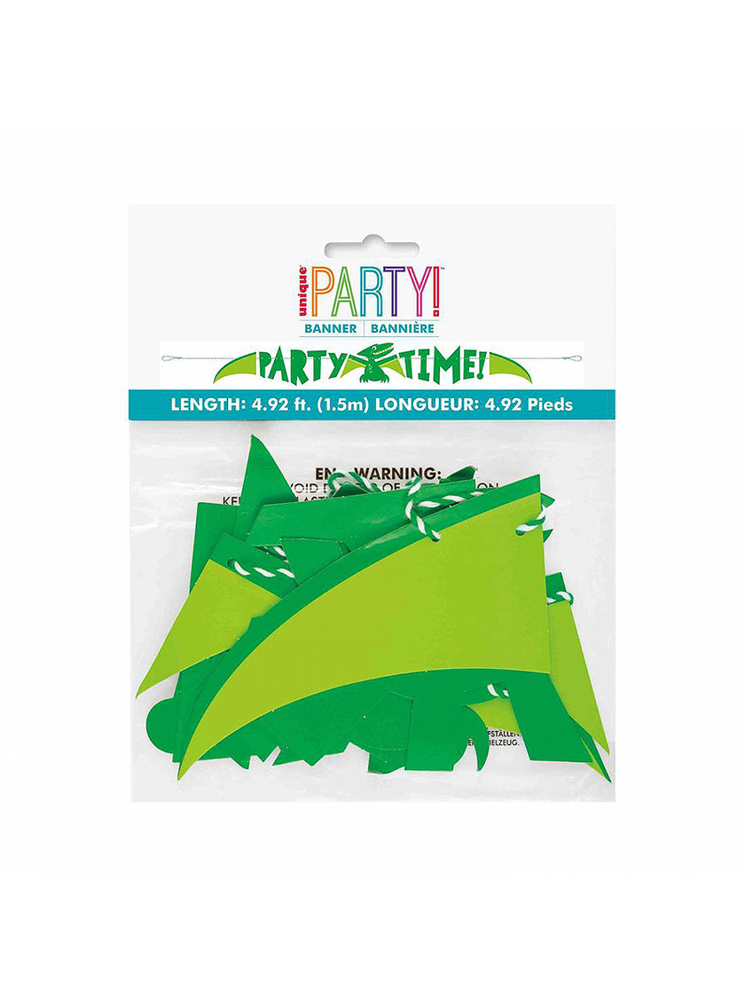 Guirlande anniversaire dinosaures - Blue & Green Dinosaur